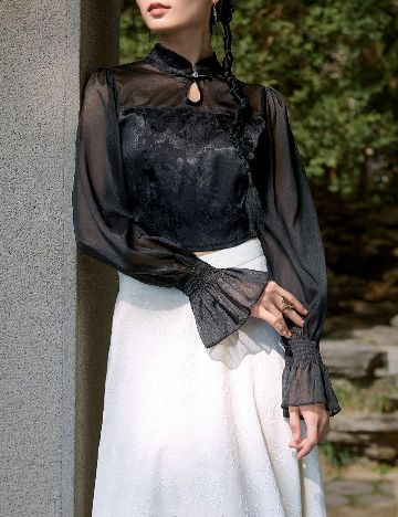 Top SHEIN, negru