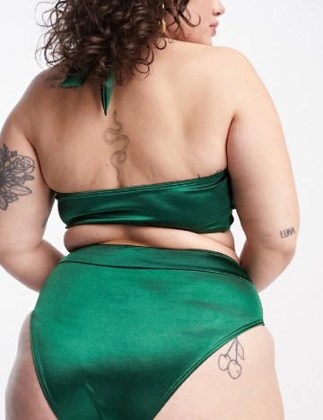 Chilot de  baie South Beach Curve, verde