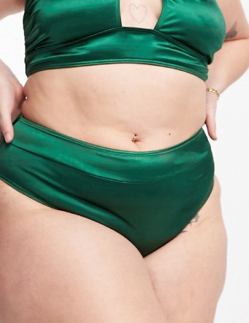 Chilot de  baie South Beach Curve, verde