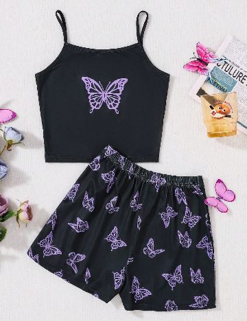 Pijama Shein Kids, negru
