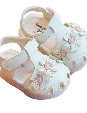Sandale Shein Kids, alb