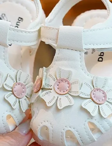 Sandale Shein Kids, alb