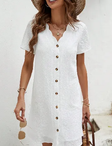 Rochie scurta SHEIN, alb