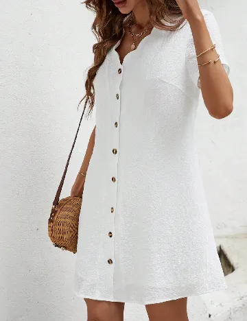 Rochie scurta SHEIN, alb
