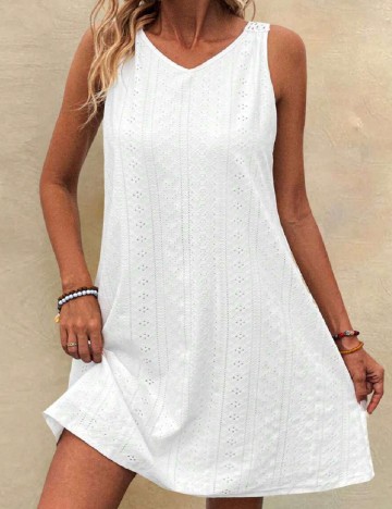 Rochie scurta SHEIN, alb