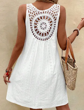 Rochie scurta SHEIN, alb