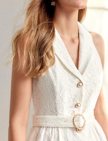 Rochie scurta MOTF, alb