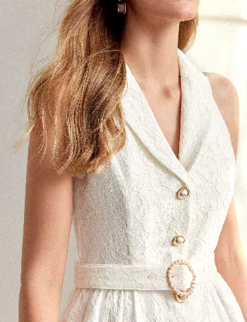 Rochie scurta MOTF, alb
