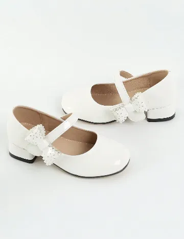 Pantofi Shein Kids, alb