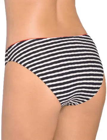 Chilot de baie Triumph, alb/negru