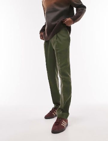 Pantaloni Topman, kaki