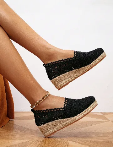 Espadrile SHEIN, negru