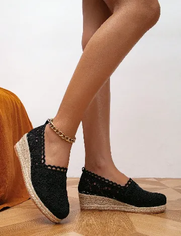 Espadrile SHEIN, negru