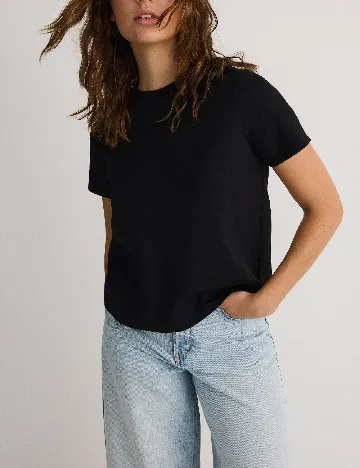 Tricou Reserved, negru