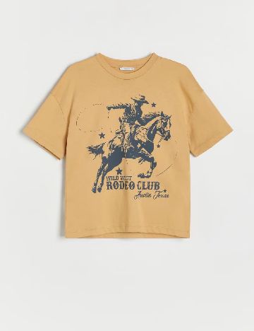 Tricou Reserved, mustar