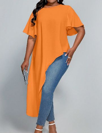 Bluza SHEIN CURVE, portocaliu
