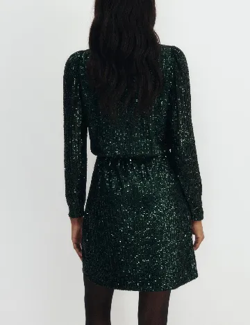 Rochie scurta Reserved, verde inchis