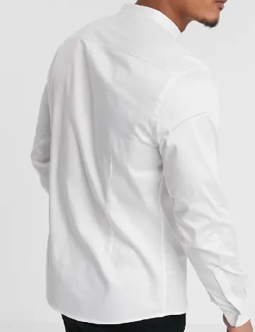 Camasa Asos Plus Size Men, alb
