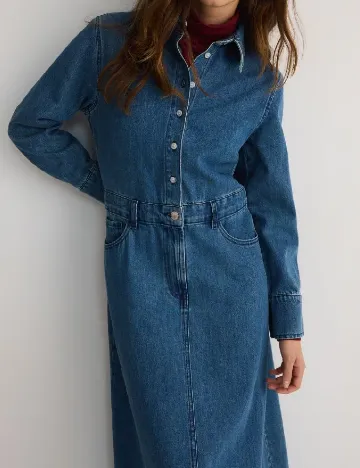 Rochie lunga Reserved, albastru