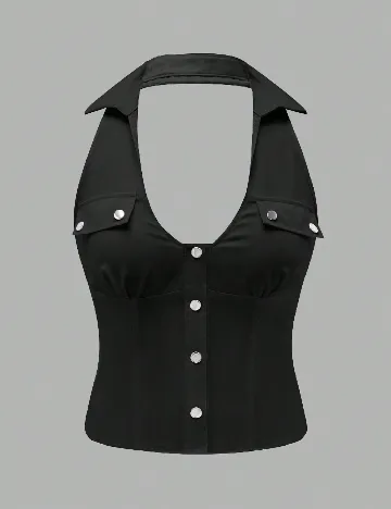 Top SHEIN, negru