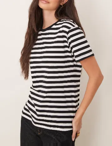 Tricou ASOS, alb/negru