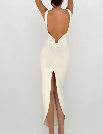 Rochie lunga SHEIN, crem