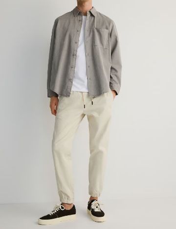 Pantaloni Reserved, crem