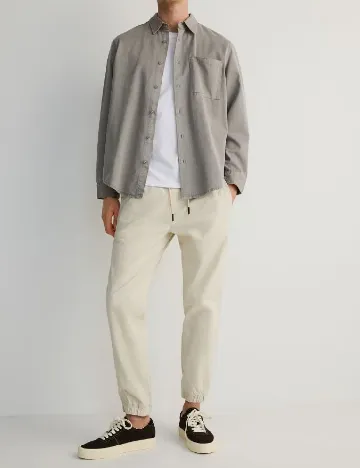 Pantaloni Reserved, crem