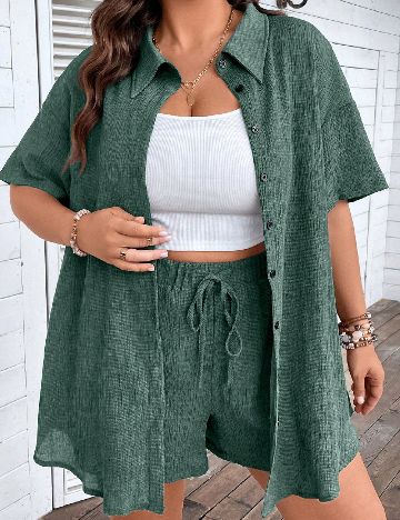 Compleu SHEIN CURVE, verde