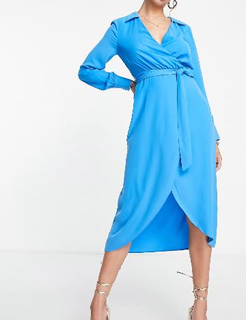 Rochie medie ASOS, albastru