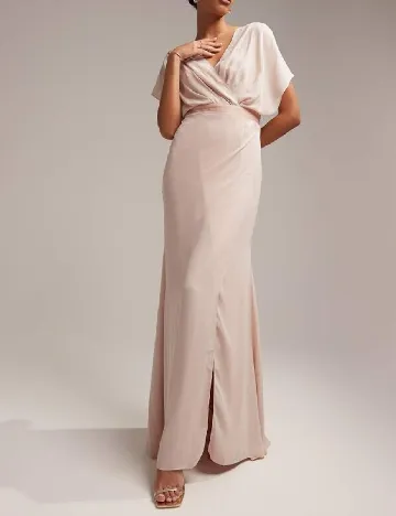 Rochie lunga ASOS, roz pal