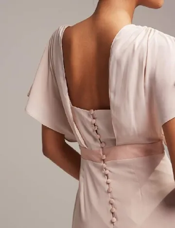 Rochie lunga ASOS, roz pal