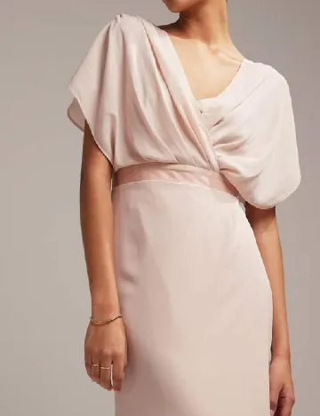Rochie lunga ASOS, roz pal