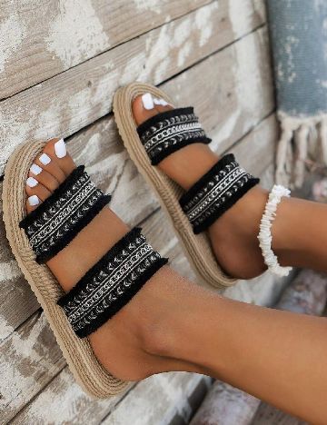 Slapi SHEIN, negru