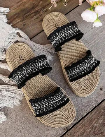 Slapi SHEIN, negru