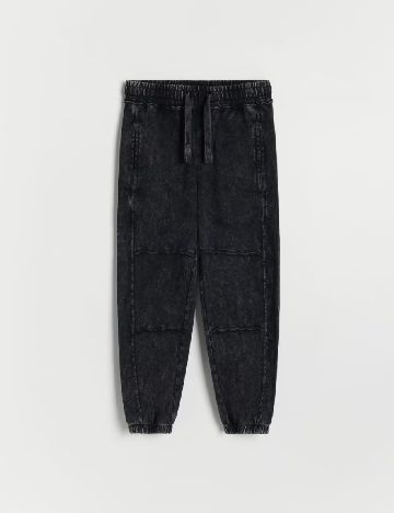 Pantaloni Reserved, negru