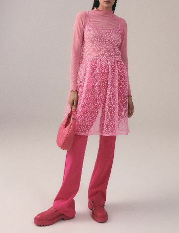 Rochie scurta Reserved, roz
