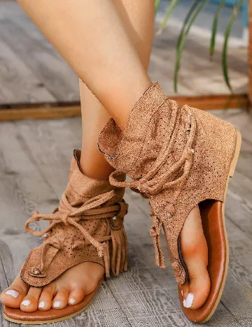 Sandale SHEIN, maro