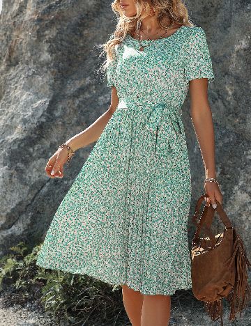 Rochie scurta SHEIN, verde