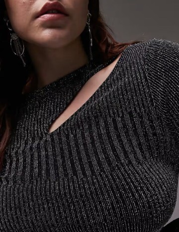 Bluza Top Shop Plus Size, gri