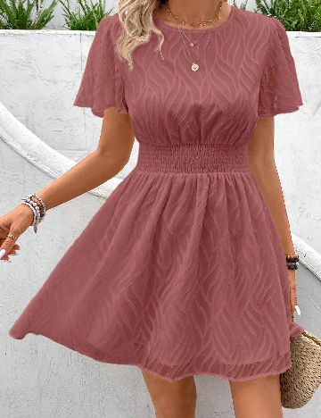 Rochie scurta SHEIN, roz
