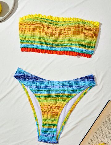 Costum de baie SHEIN, mix culori