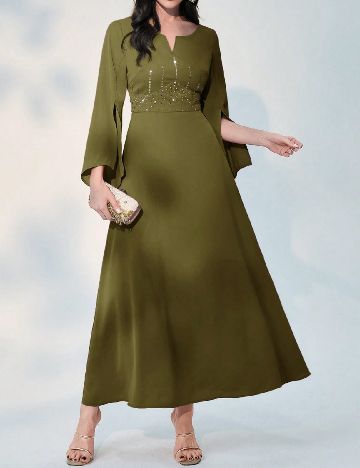 Rochie lunga SHEIN, verde