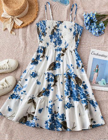Rochie scurta SHEIN, floral print