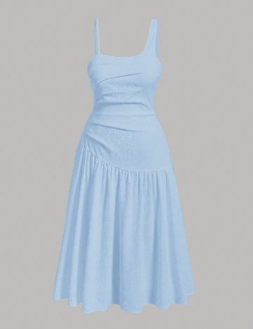 Rochie medie SHEIN CURVE, albastru