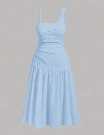 Rochie medie SHEIN CURVE, albastru