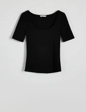 Tricou Reserved, negru