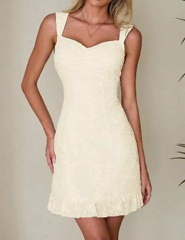 Rochie scurta SHEIN, ecru