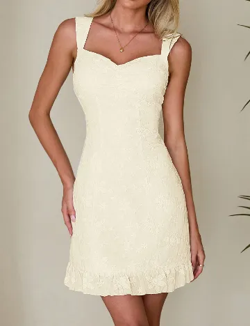Rochie scurta SHEIN, ecru
