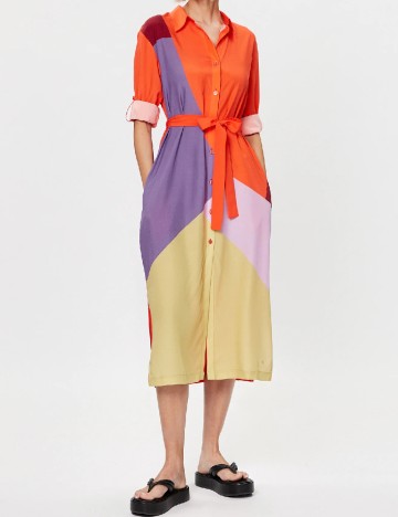 Rochie medie Triumph, mix culori